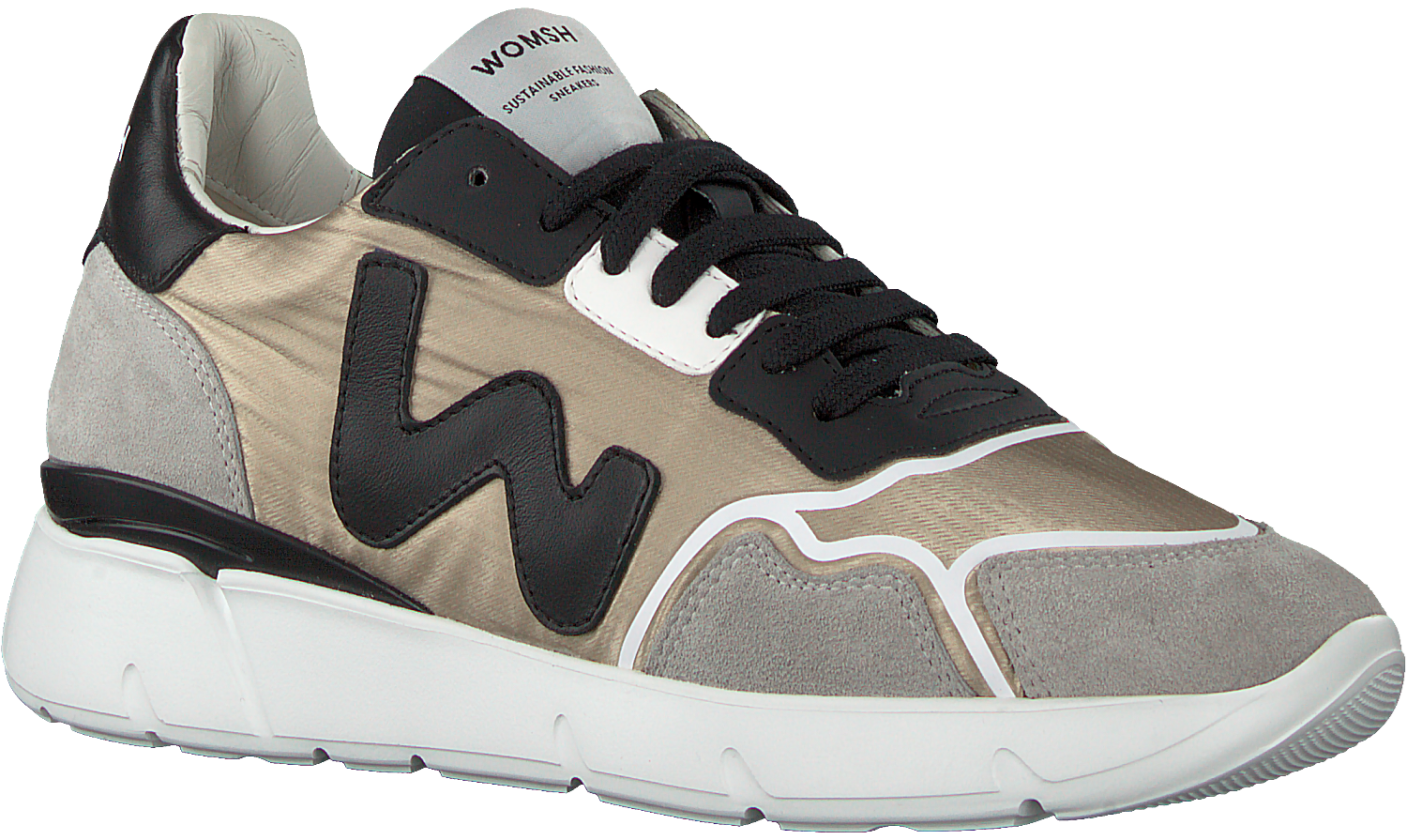 Gouden WOMSH Lage sneakers RUNNY DAMES | Omoda