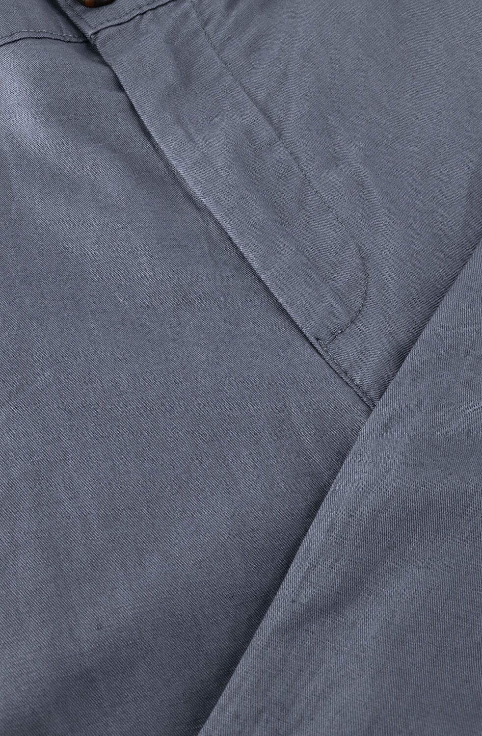 Grijze SELECTED MEN Chino SLH196-STRAIGHT MILES LINEN  BLEND PANT - large