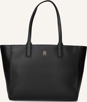 Zwarte TOMMY HILFIGER Shopper TH SOFT LOGO TOTE - medium