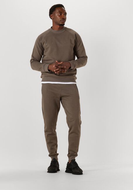 Taupe GENTI Trui BASIC LOGO SWEATER - large