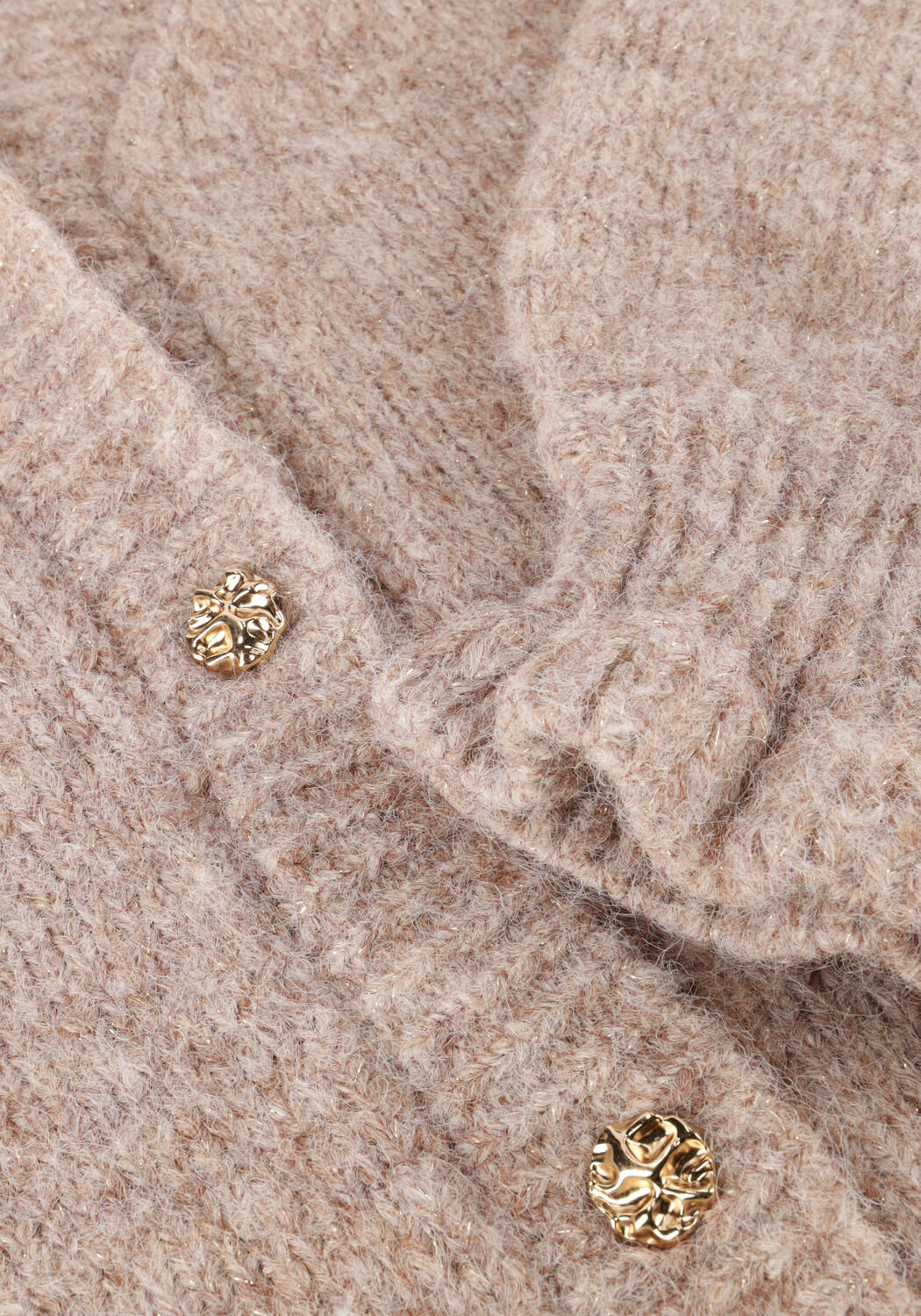 Bruine SUMMUM Vest CARDIGAN COZY MELANGE LUREX KNIT - large