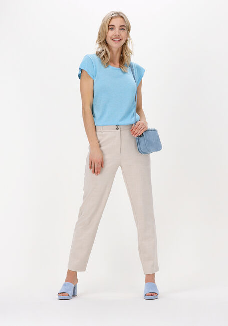 Lichtblauwe MINUS T-shirt CARLINA KNIT TEE - large