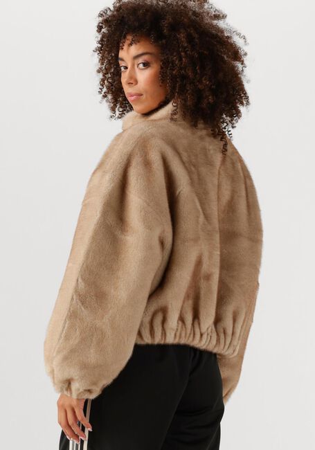 Beige CO'COUTURE Faux fur jas FERA FAUX FUR JACKET - large