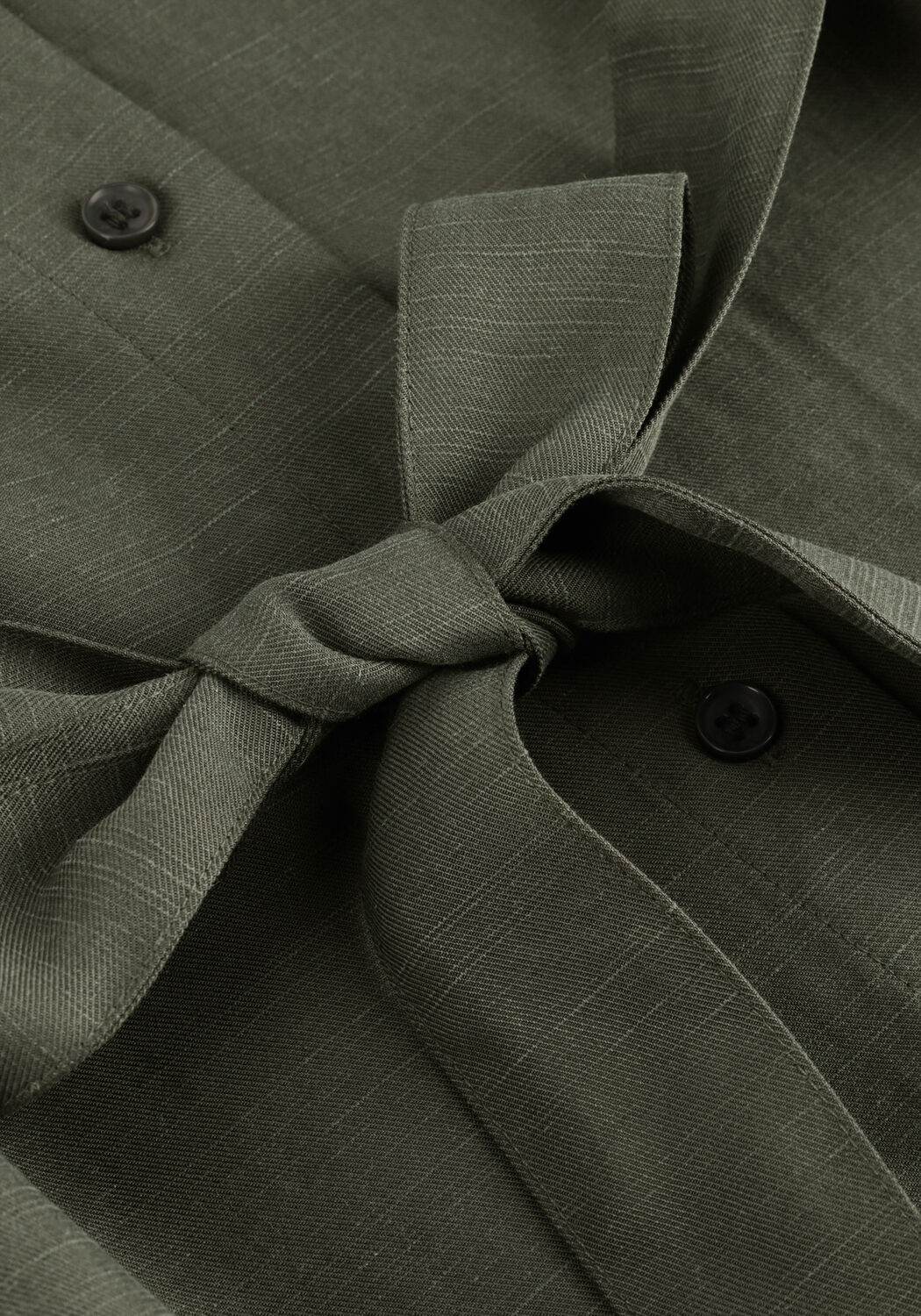 Olijf ANOTHER LABEL Mini jurk JONI DRESS L/S - large