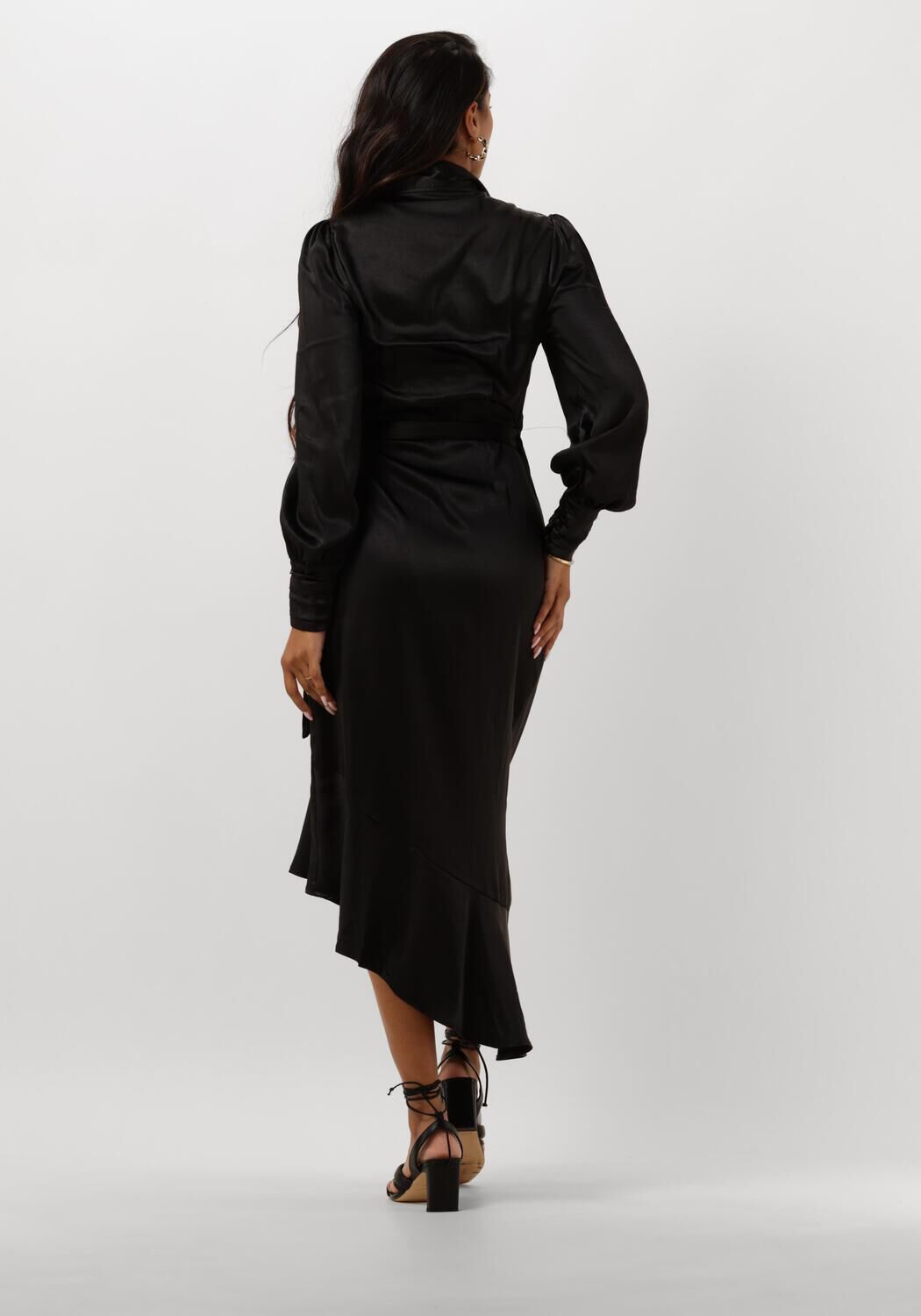 NOTRE-V Dames Jurken Nv-dorissa Satin Dress Zwart