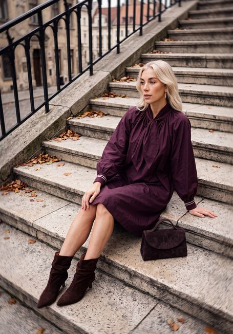 Bordeaux SUMMUM Mini jurk DRESS TAFT LIGHT - large