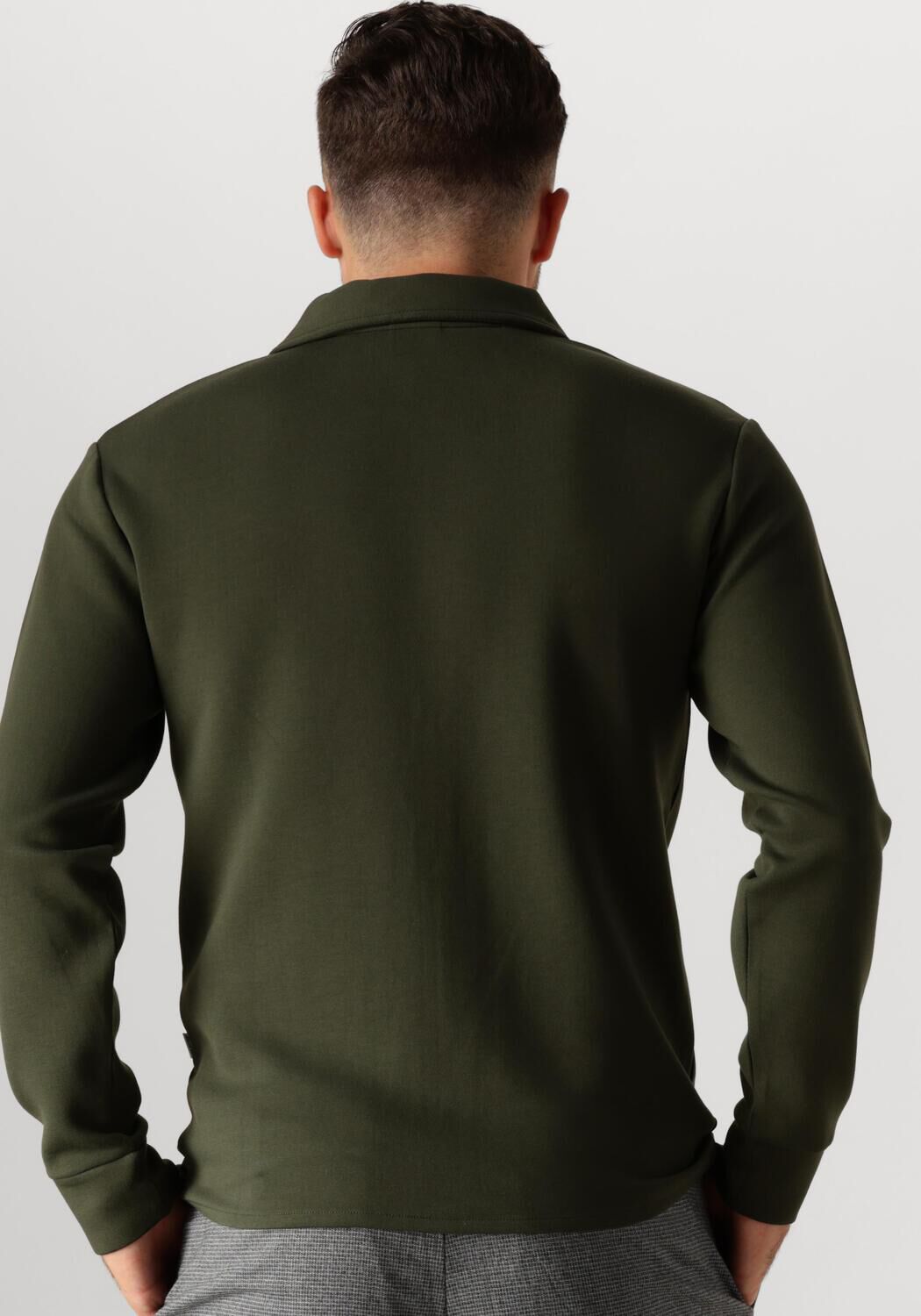 SELECTED HOMME Heren Truien & Vesten Slhemanuel Soft Full Zip Sweat Noos Groen