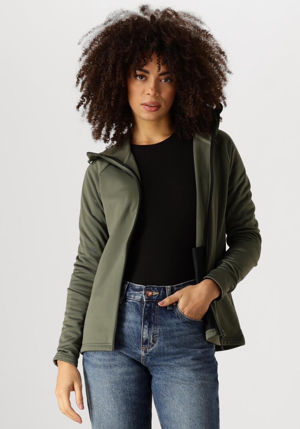 PEAK PERFORMANCE Dames Truien & Vesten W Rider Zip Hood Groen