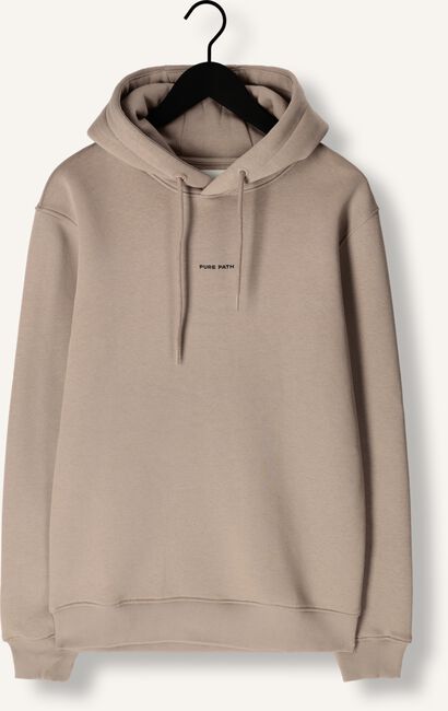 Taupe PURE PATH Sweater ESSENTIAL LOGO HOODIE Taupe PURE PATH Sweater ESSENTIAL LOGO HOODIE - large