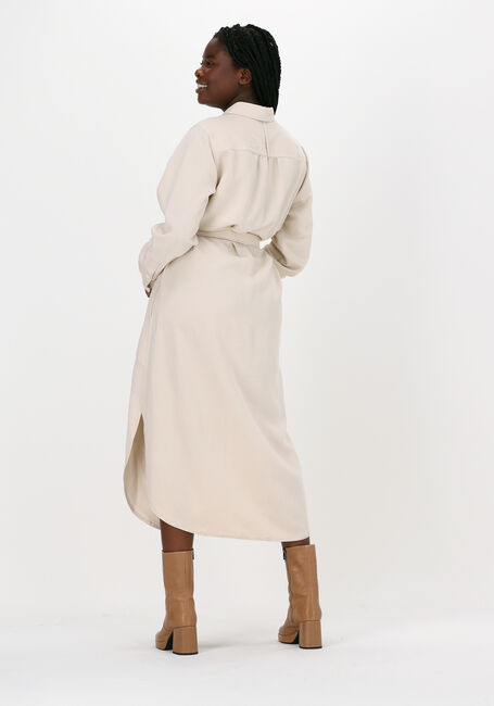 Gebroken wit VANILIA Midi jurk TWILL SHIRT DR 1114 - large