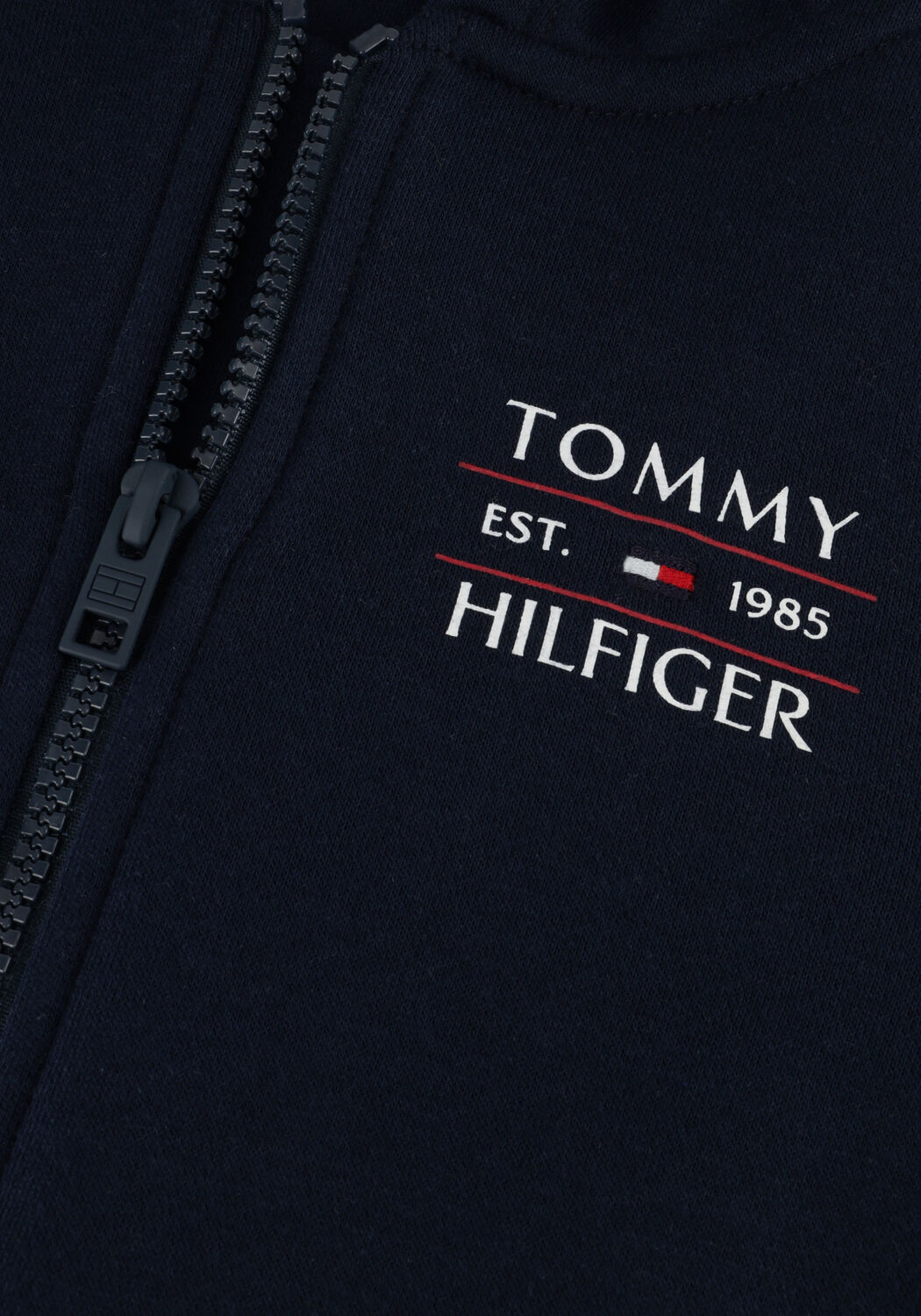 TOMMY HILFIGER Jongens Truien & Vesten Tommy Flag Hilfiger Zip Hoodie Donkerblauw