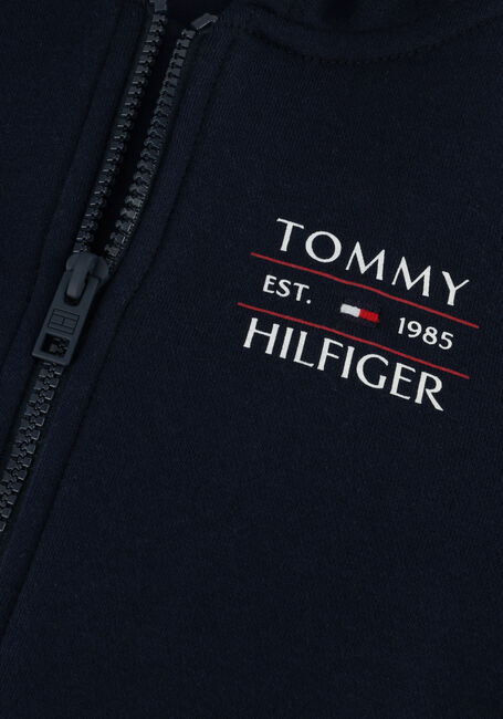 Donkerblauwe TOMMY HILFIGER Vest TOMMY FLAG HILFIGER ZIP HOODIE - large