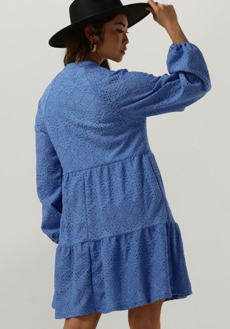Lichtblauwe OBJECT Mini jurk OBJFEODORA GIA L/S DRESS - large