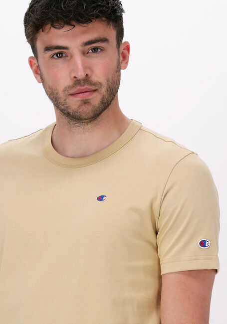 Gele CHAMPION T-shirt CREWNECK T-SHIRT 216545 - large
