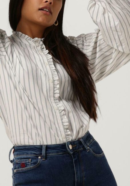 Beige TOMMY HILFIGER Blouses CO PINSTRIPE FEMININE BLOUSE LS - large