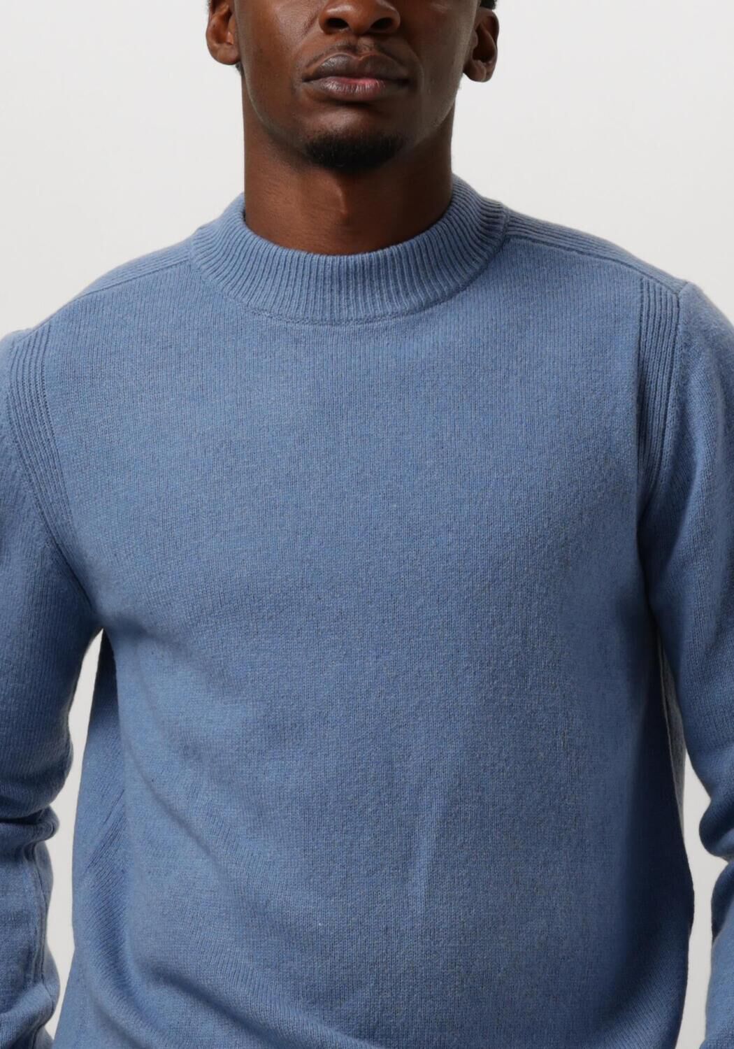 blauwe anerkjendt trui akrico lambswool knit