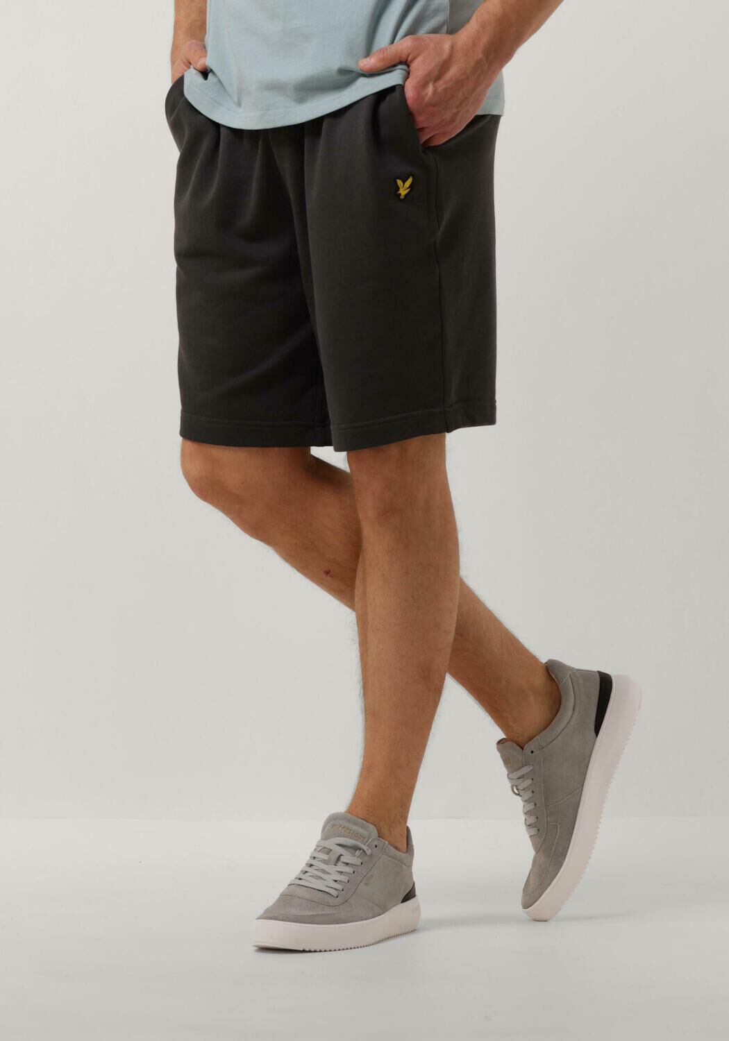 Lyle & Scott Grijze Sweat Shorts Lente Zomer 2024 Gray Heren