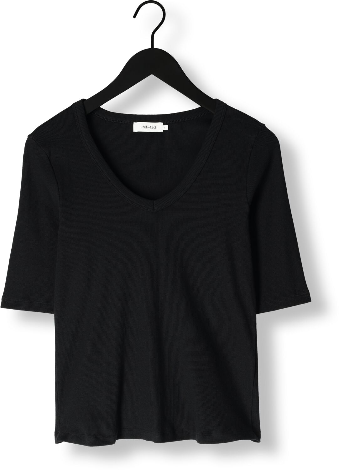 KNIT-TED Dames Tops & T-shirts Eden Zwart