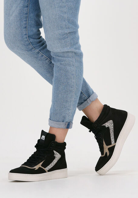 Dames Sneakers Zwart Hoge Sportschoenen Sneakers Dames Zwart Hoog