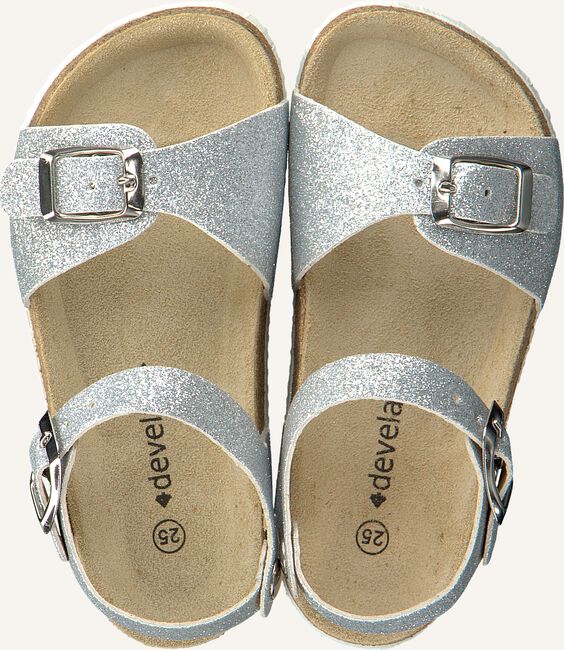 Zilveren DEVELAB Platte sandalen 48020 Zilveren DEVELAB Platte sandalen 48020 - large