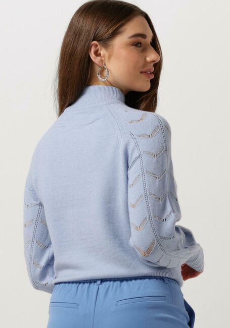 Lichtblauwe OBJECT Coltrui OBJEVA L/S KNIT PULLOVER - large