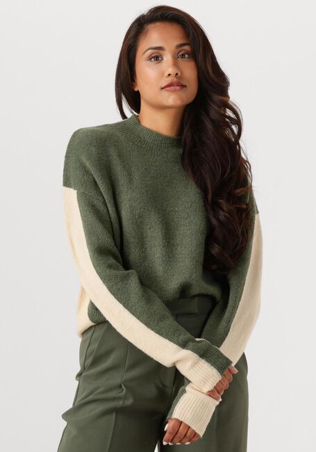 Donkergroene ANOTHER LABEL Trui EMILY KNITTED PULL L/S - large