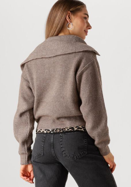 Bruine MSCH COPENHAGEN Trui MSCHGYTTA ZIP PULLOVER - large