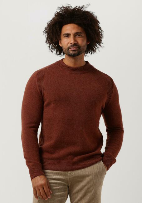 Bruine ANERKJENDT Trui AKRICO LAMBSWOOL KNIT - large