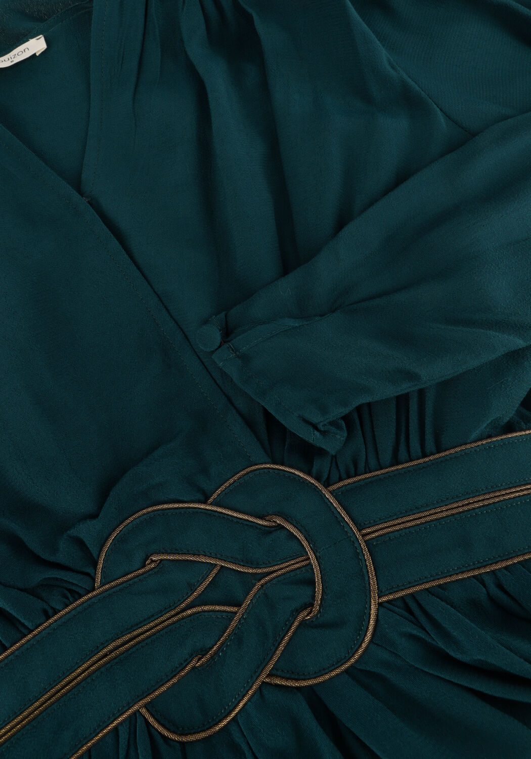 Groene LOUIZON Mini jurk GIMMICK - large