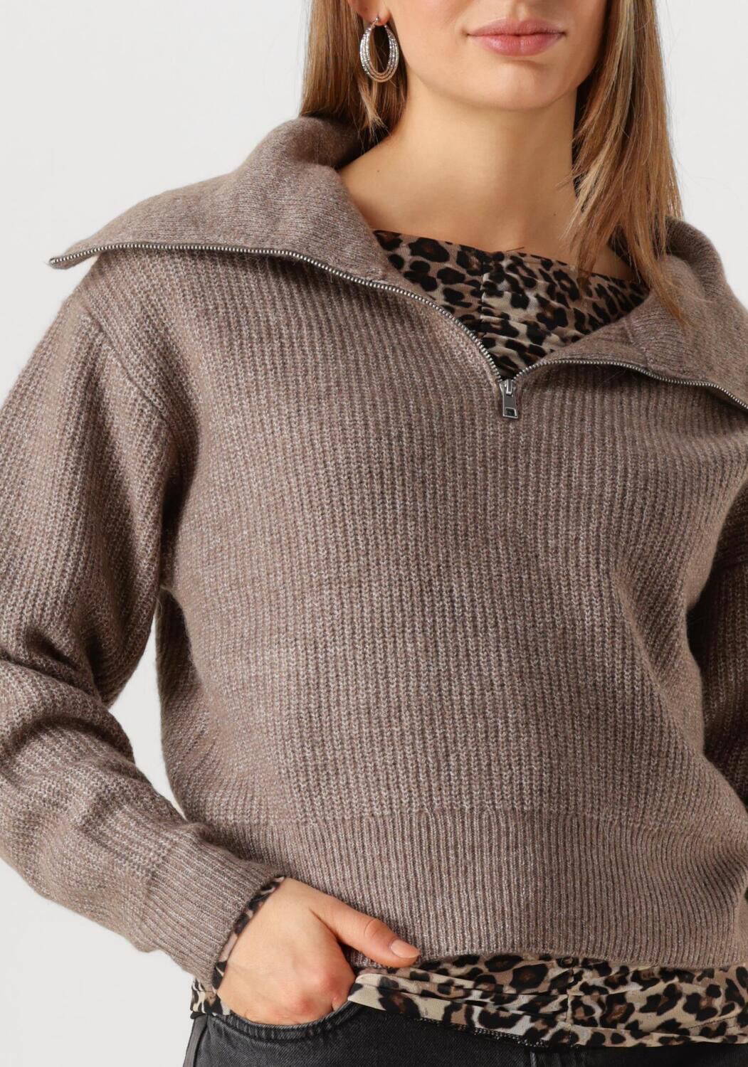 MSCH COPENHAGEN Dames Truien & Vesten Mschgytta Zip Pullover Bruin