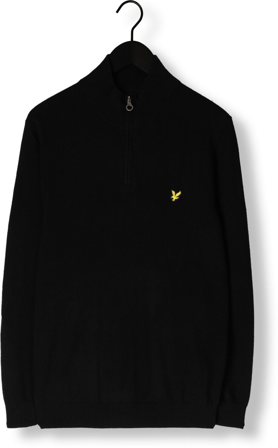 LYLE & SCOTT Heren Truien & Vesten Cotton Merino Quarter Zip Jumper Zwart