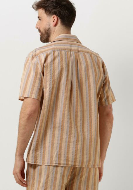 Bruine FORÉT Casual overhemd OTTER SEERSUCKER SS SHIRT - large
