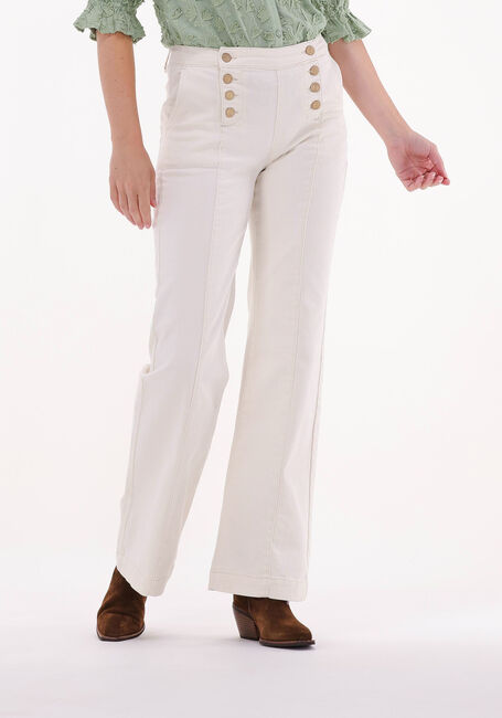 Gebroken wit SUMMUM Flared jeans FLARED SAILOR PANTS WHITE RINSE DENIM - large