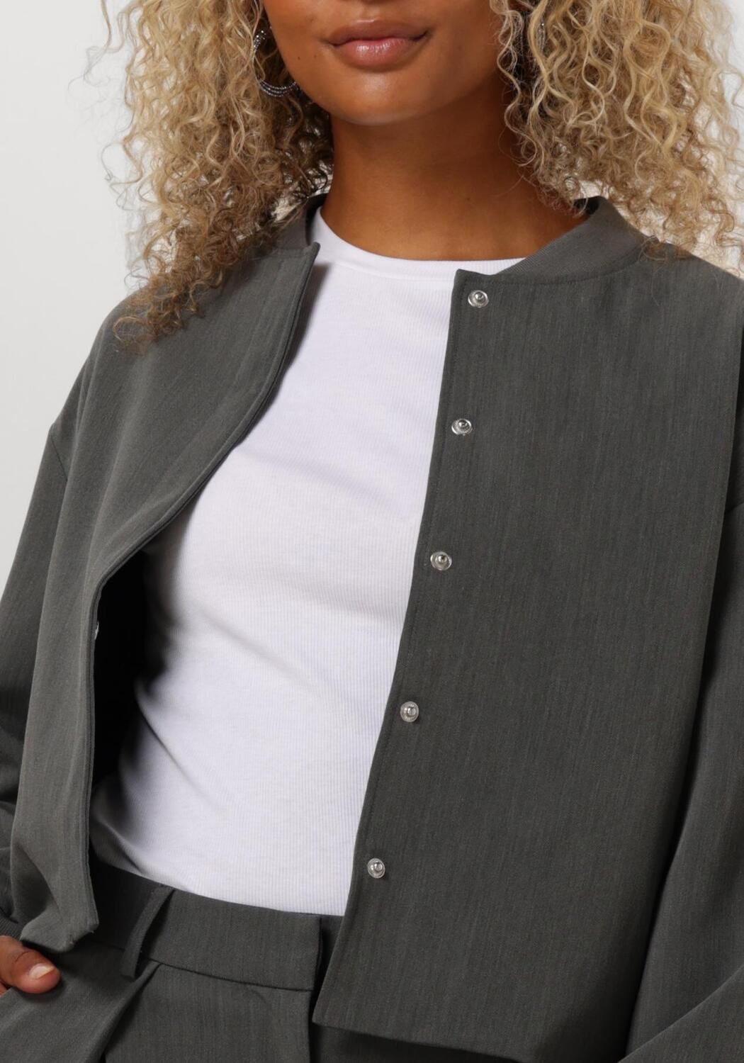 SELECTED FEMME Dames Jassen Slfblake Bomber Grijs