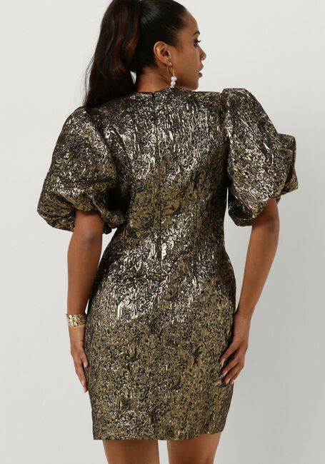 Gouden DEA KUDIBAL Mini jurk TULLIPPE - large