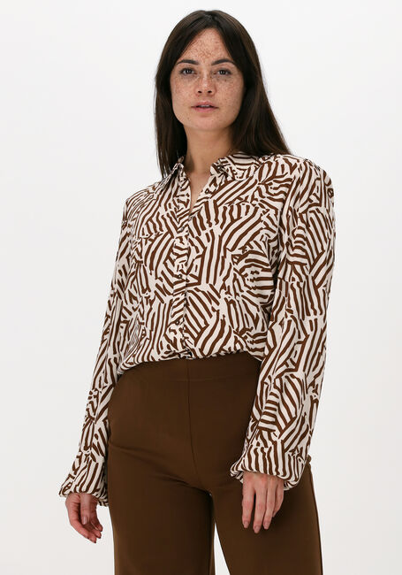 Beige MODSTRÖM Blouses NATION PRINT SHIRT - large
