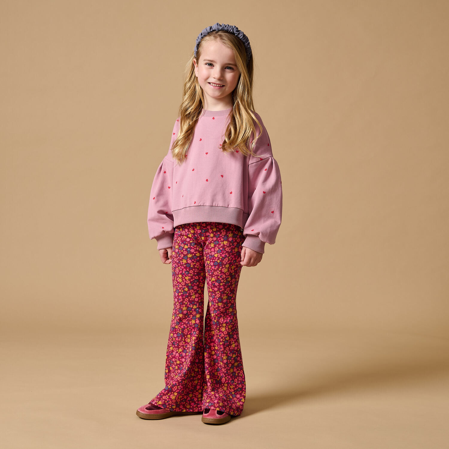 Bordeaux PETIT BLUSH Flared broek BOWIE FLARED PANTS - large