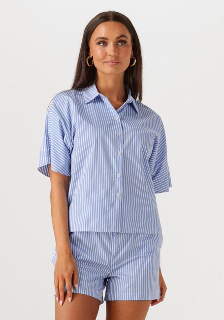 Lichtblauwe OBJECT Blouses OBJTUTTA 2/4 LO SHIRT DIV - large