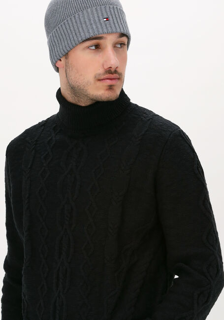 Zwarte PME LEGEND Coltrui ROLL NECK COTTON SLUB - large