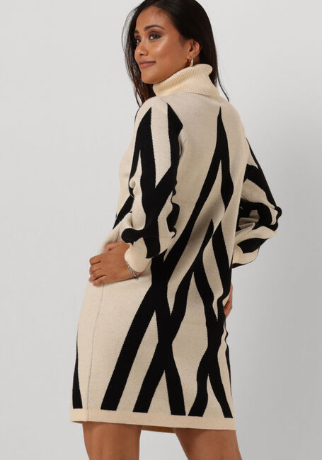 Zand OBJECT Mini jurk OBJRAY L/S KNIT ROLLNECK DRESS - large
