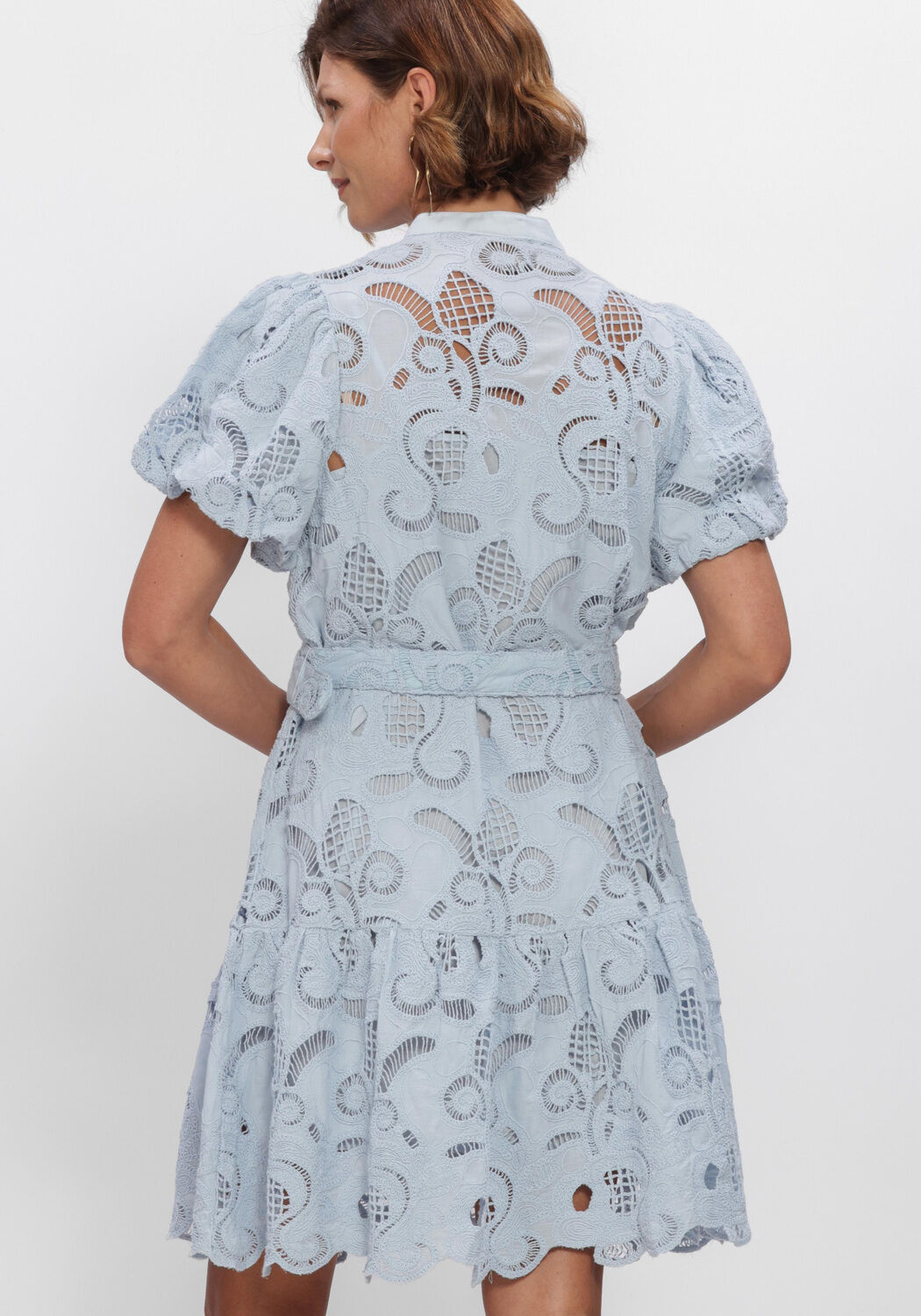 Blauwe Y.A.S. Jurken YASSANA SS DRESS - large
