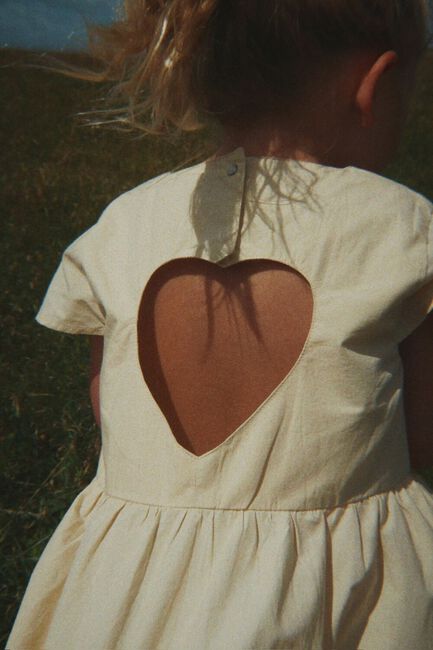 Beige KONGES SLOJD Mini jurk HEARLY DRESS - large