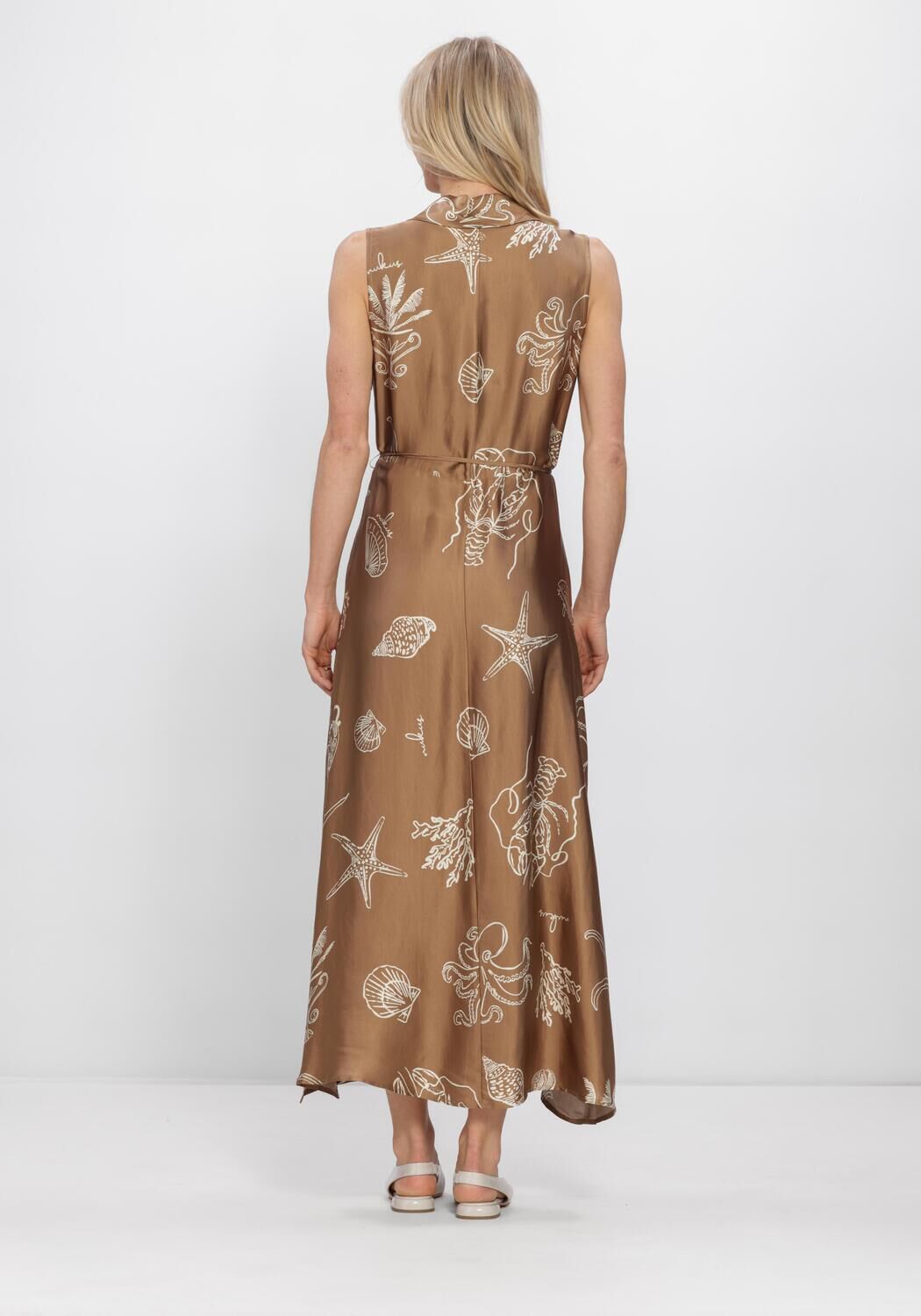 Zand NUKUS Midi jurk VIOLET DRESS PRINT - large