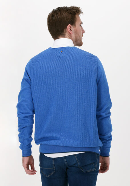 Blauwe PME LEGEND Trui R-NECK COTTON MOULINE - large