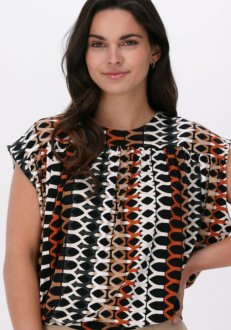 Witte SUMMUM Blouse TOP HONEYCOMB PRINT ON VISCOSE EA - large