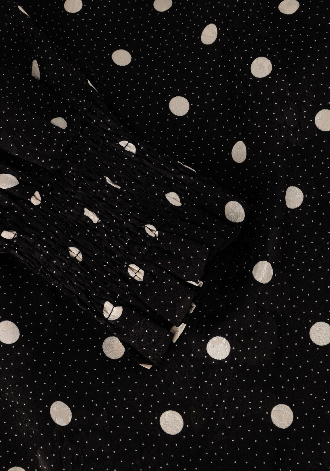 Zwarte NEO NOIR Midi jurk EVA RETRO DOT DRESS - large