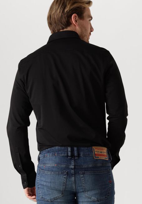 Zwarte PROFUOMO Klassiek overhemd SHIRT X-CUTAWAY JAPANESE KNITTED - large