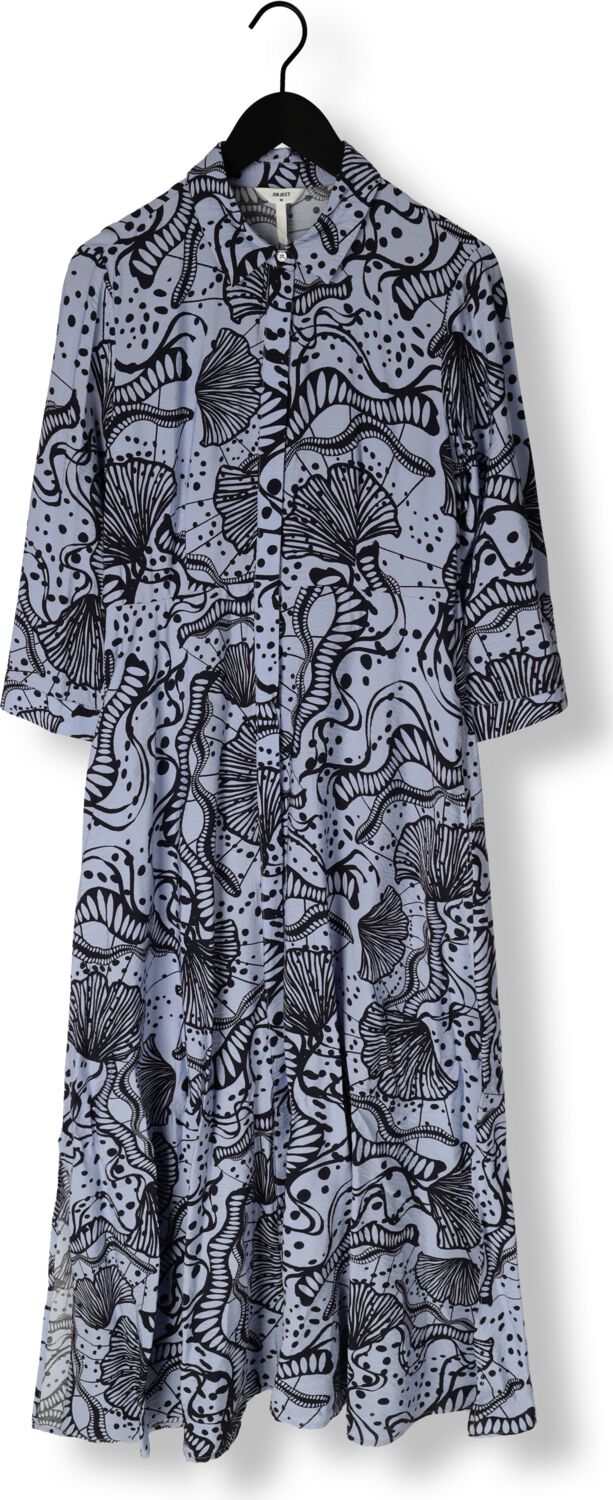 OBJECT Dames Jurken Objjessa Alli 3 4 Shirt Dress Lichtblauw