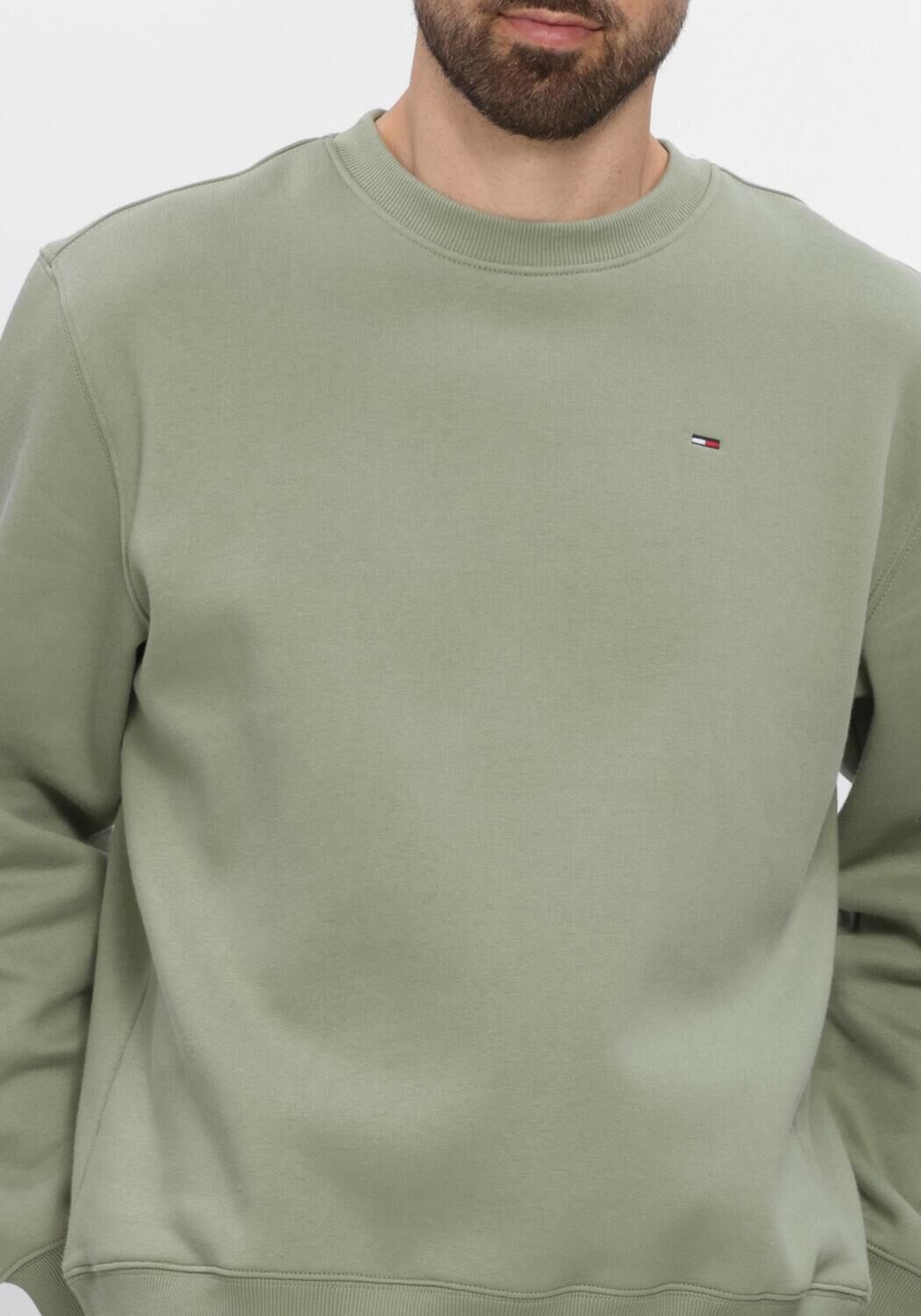 Groene TOMMY JEANS Sweater TJM REG S FLAG CREW EXT - large