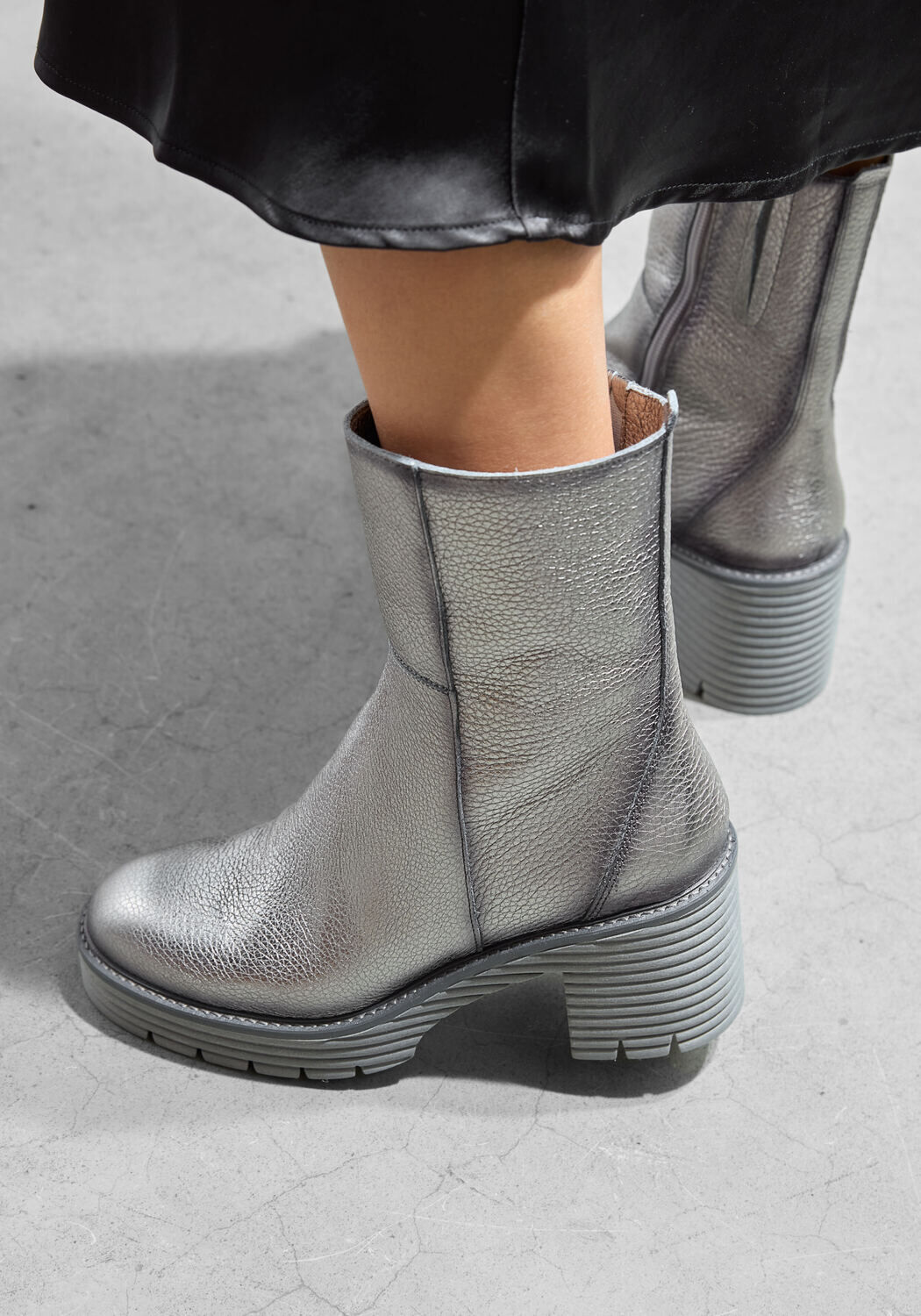 Zilveren SOFTWAVES Enkellaarsjes 8.88.17 - large